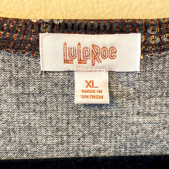Women’s  Lularoe mid-calf length Metallic Sarah Cardigan w pockets sz XL NWT - Picture 3 of 7